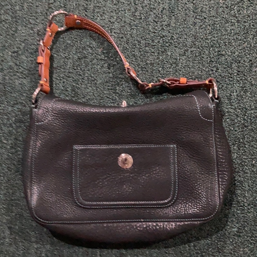 Coach Factory Black Leather Shoulder Bag